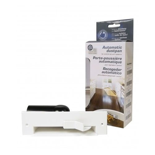 Trovac TFVACPC01A Automatic Dust Pan for Central Vacuum, White