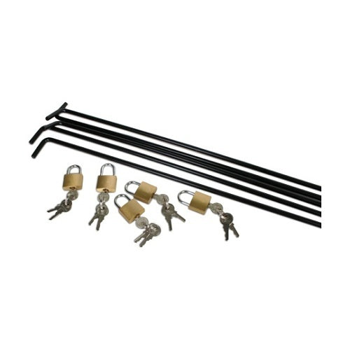 Strong SM-LOCKSET-M  Locking Rod and Padlock Set for Fixed and Tilt Mounts, Medium