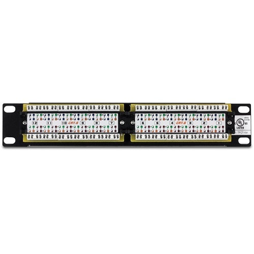 TRENDnet TC-P12C6 12-Port Cat6 Unshielded Patch Panel, 10 \\"es Wide