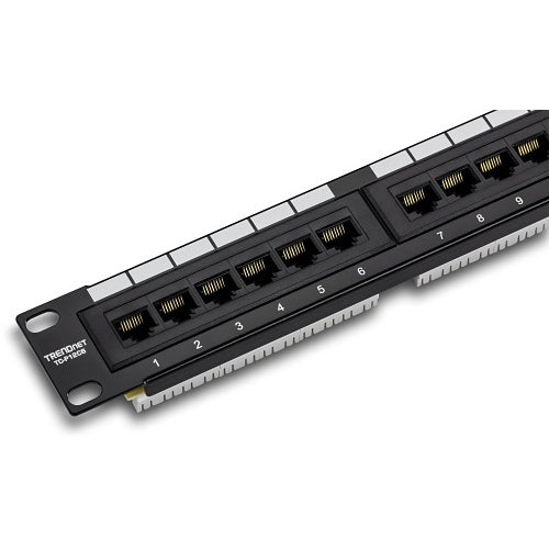 TRENDnet TC-P12C6 12-Port Cat6 Unshielded Patch Panel, 10 \\"es Wide