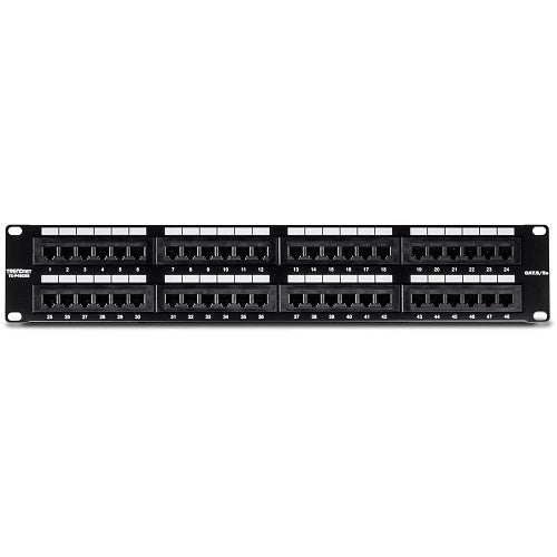 TRENDnet TC-P48C5E 48-Port Patch Panel, CAT5/5e, Unshielded
