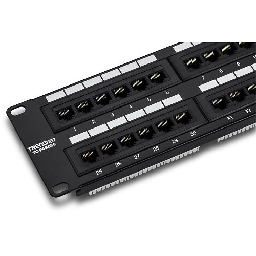 TRENDnet TC-P48C5E 48-Port Patch Panel, CAT5/5e, Unshielded