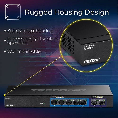 TRENDnet TEG-S327 7-Port Multi-Gig Network Switch