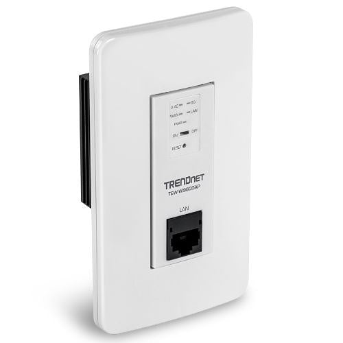 TRENDnet TEW-W960DAP AX1800 Dual Band Wi-Fi 6 PoE In-Wall Access Point, FDMA and MU-MIMO Technology