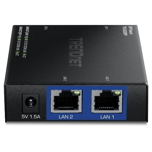TRENDnet TFC-G22SFP 4-Port Gigabit Switch with 2 SFP Slots, 8Gbps Switching Capacity, Fanless Metal Housing, Wall Mountable