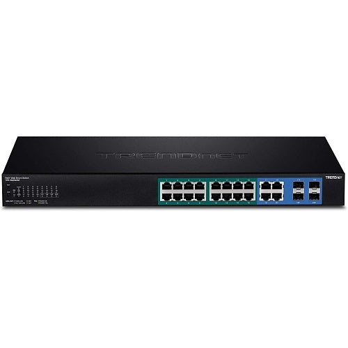 TRENDnet TPE-1620WSF 20-Port Gigabit Web Smart PoE+ Switch, 370W