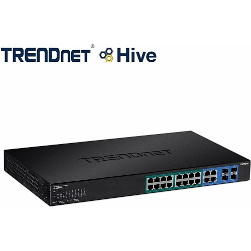 TRENDnet TPE-1620WSF 20-Port Gigabit Web Smart PoE+ Switch, 370W