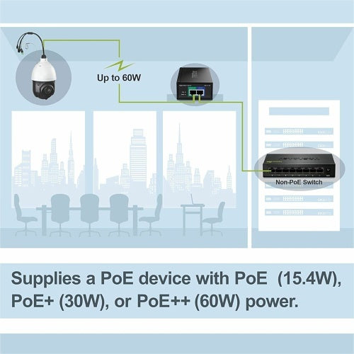 TRENDnet TPE-117GI Gigabit Ultra PoE Injector