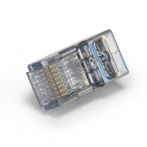 Platinum Tools 100024C ezEX44 Shielded CAT6 Connector with Internal Ground, 25-Piece