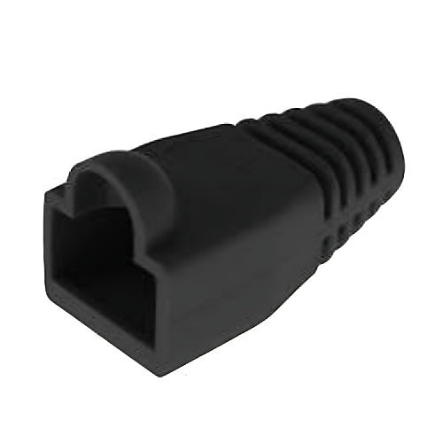 Platinum Tools 105073 6mm RJ-45 Colored Boot, 100-Piece, Black