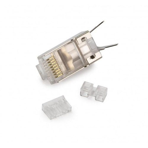 Platinum Tools 106243C CAT6a / CAT7 RJ45 Shielded Connector, 8P8C for Solid or Stranded Cable, 28-26 AWG, 10-Pack