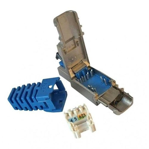 Platinum Tools 106251C 10G PoE+ RJ45 Shielded Field Connector, 2-Pack