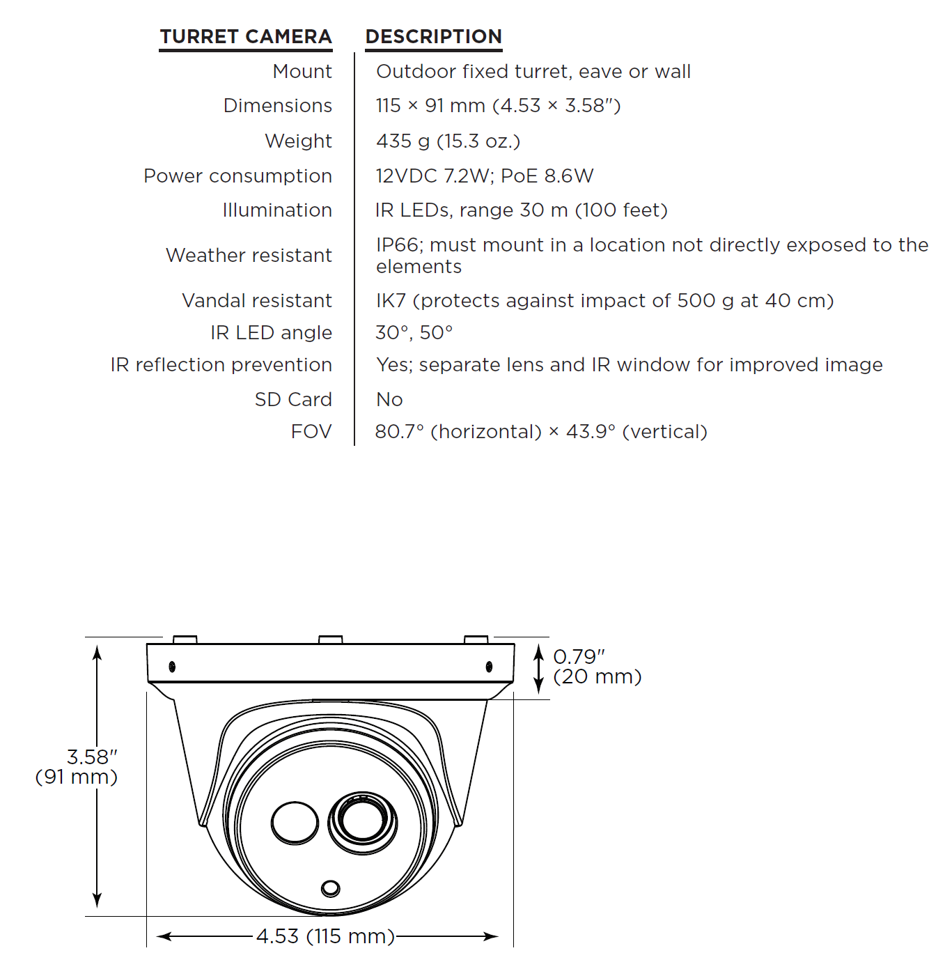Pakedge Autofocus Turret IP Camera 4 MP