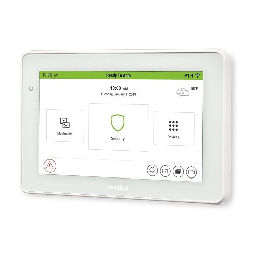 Resideo TUXEDOWC Tuxedo Touch 7\\" Color Touchscreen Keypad with Smart Control and Voice Annunciation, Resideo Branded