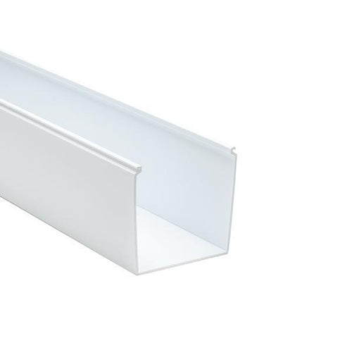 HellermannTyton 181-44015 Solid Wall Wiring Duct, 4" x 4", Non-Adhesive, PVC, 120'/Carton, White,