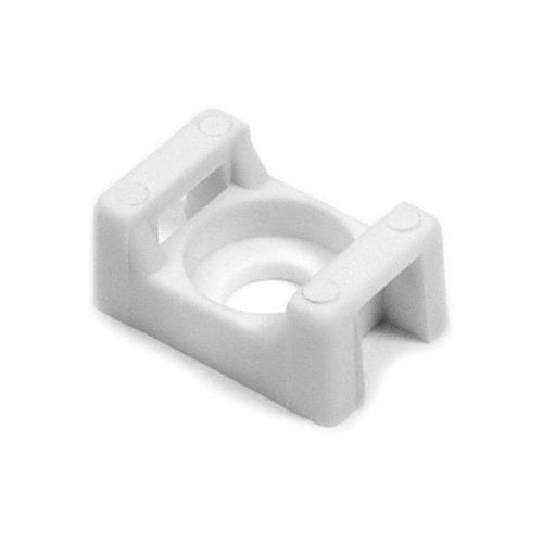 HellermannTyton CTM310C2 Cable Tie Anchor Mount, 0.17" Hole Dia, White