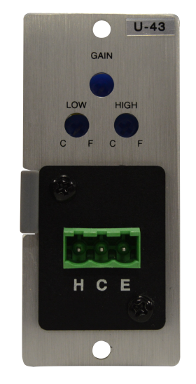 900 Series Module: Aux. module w-EQ mute, Dual RCA