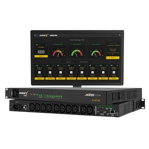 SurgeX SX-AEP-1011i Axess Elite+ IP Connected Surge Protector with Remote Management