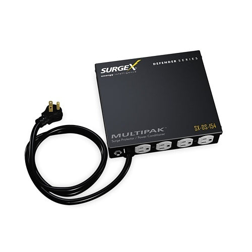 SurgeX SX-DS-154 MultiPak 4-Outlet Surge Protector and Power Conditioner