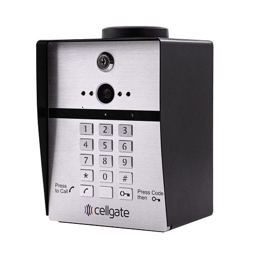CellGate AA1TP-VZN Intercom Door Station, Wiegand Keypad AC Power with 12V DC Power Supply
