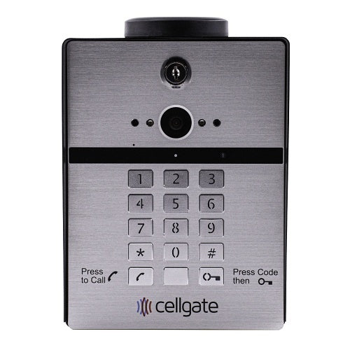 CellGate AA1TP-VZN Intercom Door Station, Wiegand Keypad AC Power with 12V DC Power Supply