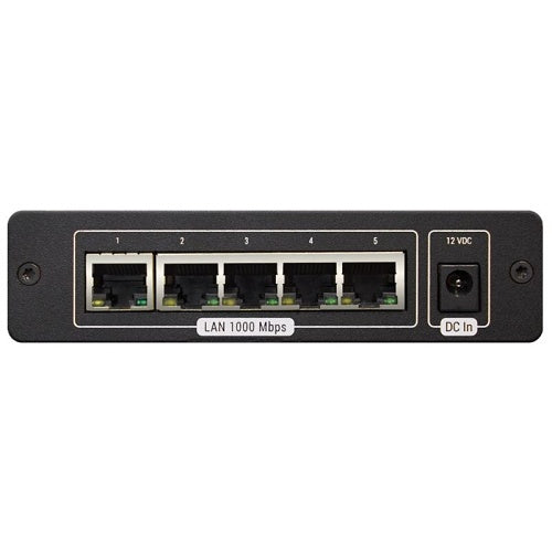 URC HDA-SW5 5-Port Gigabit AVB Network Switch, 96 kHz, 24-Bit, Up to 7-Switch