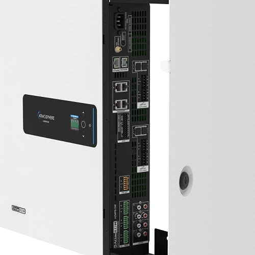 AtlasIED AZMP8DW Atmosphere 8-Zone Signal Processor with 1200W Amplifier and Dante In An All-In-One Wall Mount Cabinet