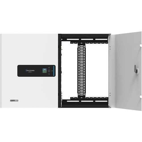 AtlasIED AZMP8DW Atmosphere 8-Zone Signal Processor with 1200W Amplifier and Dante In An All-In-One Wall Mount Cabinet