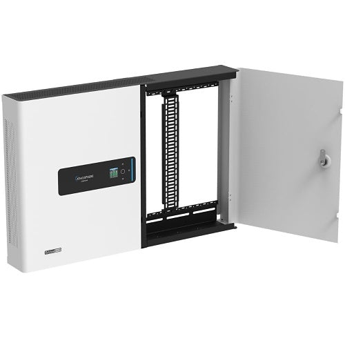 AtlasIED AZMP8DW Atmosphere 8-Zone Signal Processor with 1200W Amplifier and Dante In An All-In-One Wall Mount Cabinet