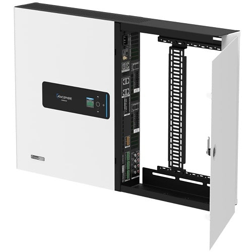 AtlasIED AZMP8DW Atmosphere 8-Zone Signal Processor with 1200W Amplifier and Dante In An All-In-One Wall Mount Cabinet