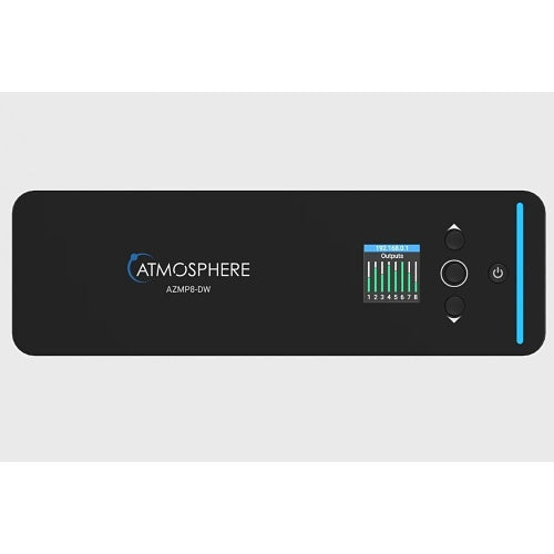 AtlasIED AZMP8DW Atmosphere 8-Zone Signal Processor with 1200W Amplifier and Dante In An All-In-One Wall Mount Cabinet