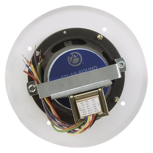 AtlasIED B51-4 B Series 4\\" In-Ceiling Speaker with 4W 25V/70V Transformer and Round Baffle, White