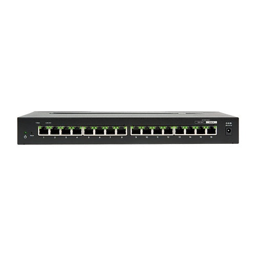 Araknis Networks AN-110-SW-C-16P 110 Series Unmanaged+ Gigabit Compact Switch, 16-Ports, Side Facing Ports