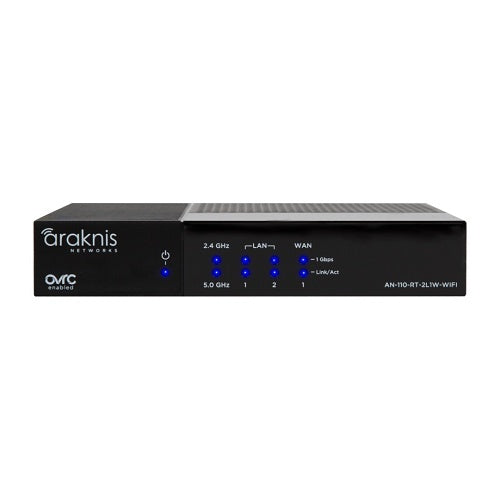 Araknis Networks AN-110-RT-2L1W-WIFI 110 Series Single-WAN Gigabit VPN Router with Wi-Fi and OvrC Pro