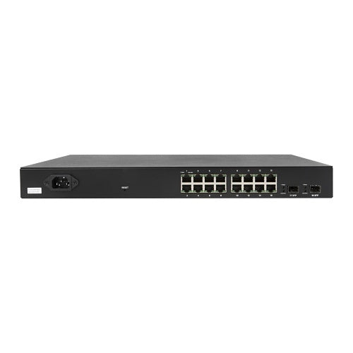 Araknis Networks AN-220-SW-R-16-POE 220 Series Managed Layer 2 Gigabit Switch with Partial PoE+, 16-Ports, Rear Facing Ports