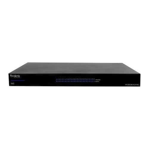 Araknis Networks AN-220-SW-R-24-POE 220 Series Managed Layer 2 Gigabit Switch with Partial PoE+, 24-Ports, Rear Facing Ports