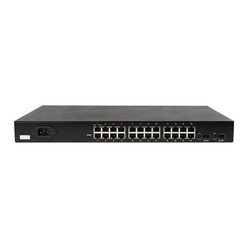 Araknis Networks AN-220-SW-R-24-POE 220 Series Managed Layer 2 Gigabit Switch with Partial PoE+, 24-Ports, Rear Facing Ports