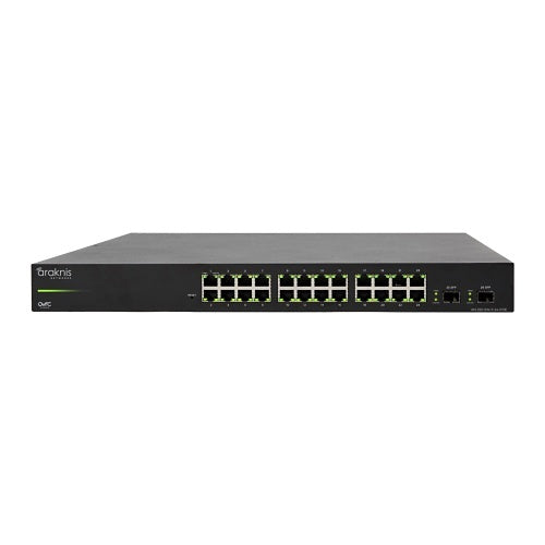 Araknis Networks AN-320-SW-F-24-POE 320 Series Managed Layer 2 Gigabit Switch with Full PoE+, 24-Ports, Front Facing Ports