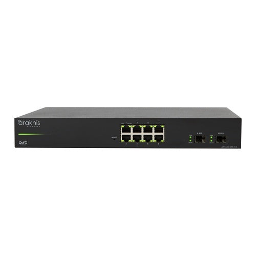 Araknis Networks AN-320-SW-F-8 320 Series Managed Layer 2Gigabit Switch, 8-Ports, Front Facing Ports