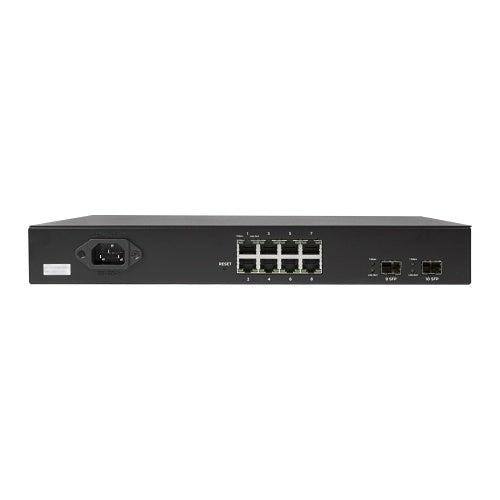 Araknis Networks AN-320-SW-R-8-POE 320 Series Managed Layer 2 Gigabit Switch with Full PoE+, 8-Ports, Rear Facing Ports