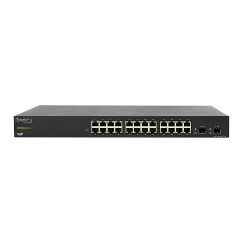Araknis Networks AN-320-SW-F-24 320 Series Managed Layer 2 Gigabit Switch, 24-Ports, Front Facing Ports
