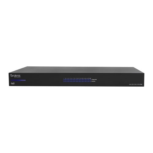 Araknis Networks AN-320-SW-R-16-POE 320 Series Managed Layer 2 Gigabit Switch with Full PoE+, 16-Ports, Rear Facing Ports