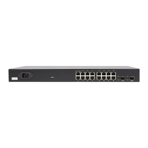 Araknis Networks AN-320-SW-R-16-POE 320 Series Managed Layer 2 Gigabit Switch with Full PoE+, 16-Ports, Rear Facing Ports