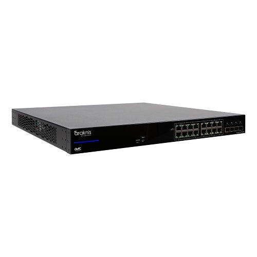 Araknis Networks AN-420-SW-F-16-POE 420 Series Managed Layer 2 and Lite Layer 3 Partial Multi-Gig Switch with PoE+, 16-Ports, Front Facing Ports