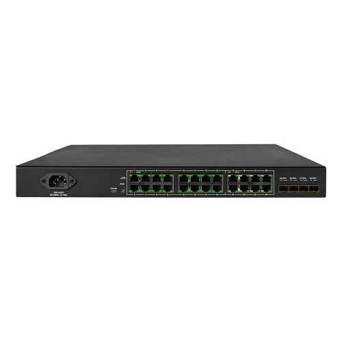 Araknis Networks AN-420-SW-R-24-POE 420 Series Managed Layer 2 and Lite Layer 3 Partial Multi-Gig Switch with PoE+, 24-Ports, Rear Facing Ports
