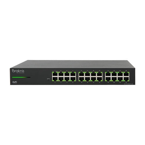 Araknis Networks AN-110-SW-F-24 110 Series Unmanaged+ Gigabit Switch, 24-Ports, Front Facing Ports