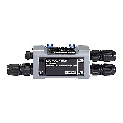 Vigitron VI3003WP IP67 Weatherproof 1G Drop and Insert 3-Port 60W PoE Switch