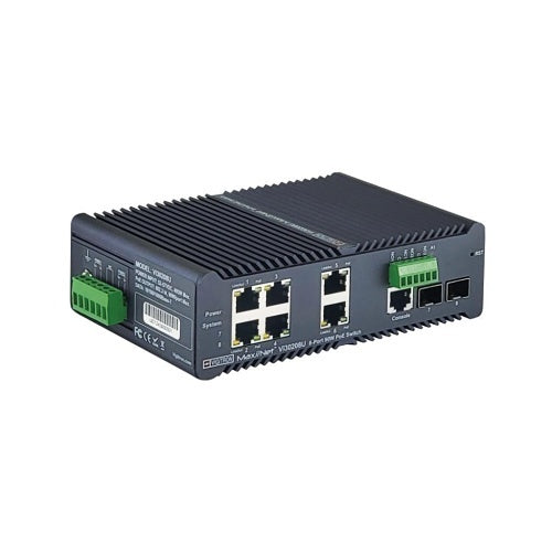 Vigitron VI30208U Hardened Managed 12-Port, L2+, 90W PoE, 1G Industrial Ring Switch