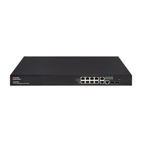 Vigitron VI30310U 10-Port 1G L2+/L3 Managed PoE Switch, IEEE 802.3bt, 90W
