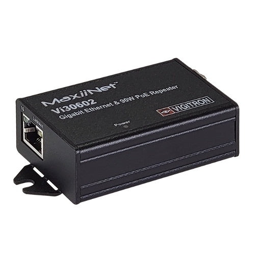 Vigitron VI30602 Gigabit Ethernet and PoE Repeater, 90W, 656' (200m) Range